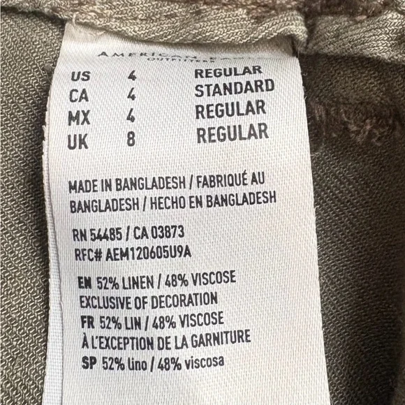 American Eagle Pants Sz 4 Regular, NEW W/TAGS - Picture 6 of 6